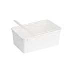 *NOT INSTORE* BraPlast Hinged Box and Lid 1.3L (White)