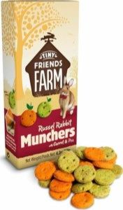 Tiny Friends Farm Russel Rabbit Munchers with Carrot & Pea 80g