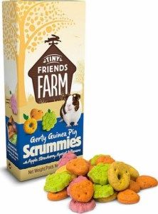 Tiny Friends Farm Gertie Guinea Pig Scrummies with Apple, Strawberry, Apricot, & Banana 70g