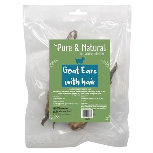 {LIB} Pure & Natural Goat Ears with Hair