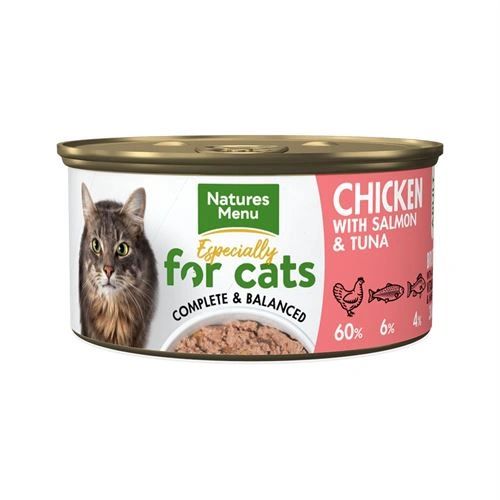 *NOT INSTORE* Natures Menu Cat Chicken with Salmon & Tuna (18 x 85g)