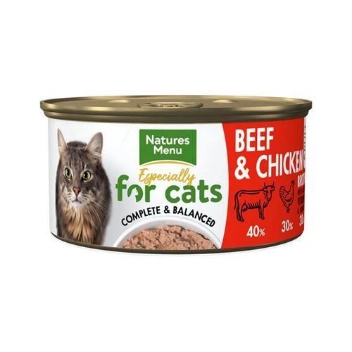 *NOT INSTORE* Natures Menu Cat Beef & Chicken (18 x 85g)