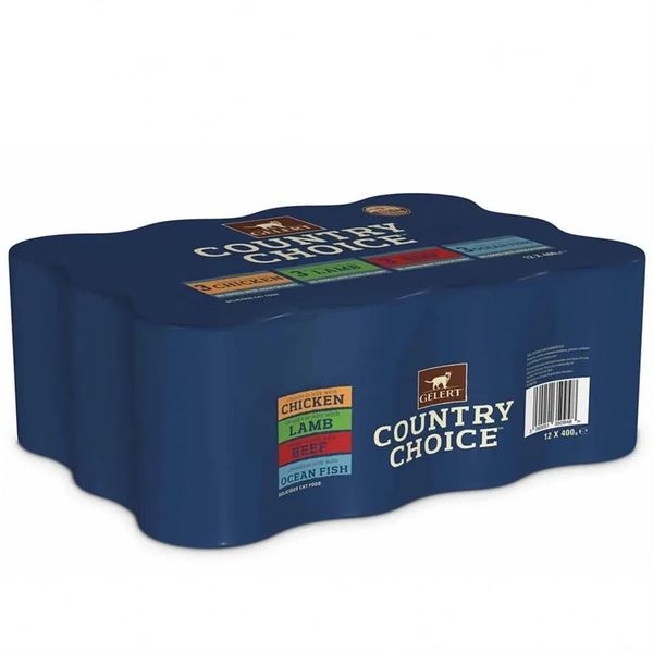 *NOT INSTORE* Gelert Country Choice Adult Cat Food 12 x 400g