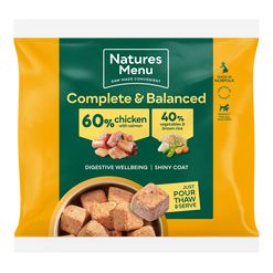 *EXCLUSIVE ONLINE PRICE* Natures Menu 60/40 RAW Chicken with Salmon Nuggets 1kg