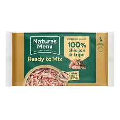 *EXCLUSIVE ONLINE PRICE* Natures Menu Chicken and Tripe Freeflow Mince 2kg