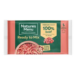 *EXCLUSIVE ONLINE PRICE* Natures Menu Beef Freeflow Mince 2kg