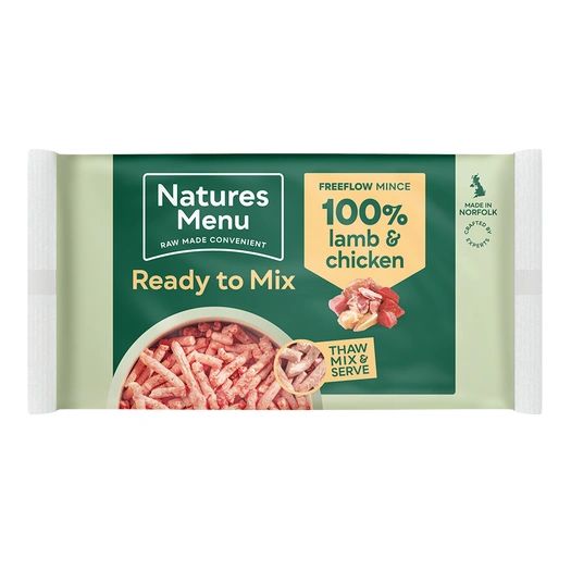 *EXCLUSIVE ONLINE PRICE* Natures Menu Lamb & Chicken Freeflow Mince 2kg