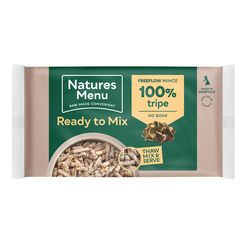 *EXCLUSIVE ONLINE PRICE* Natures Menu Tripe Freeflow Mince 2kg