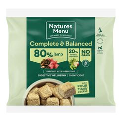 *EXCLUSIVE ONLINE PRICE* Natures Menu 80/20 RAW Lamb Nuggets 1kg