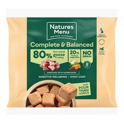 *EXCLUSIVE ONLINE PRICE* Natures Menu 80/20 RAW Turkey & Goose Nuggets 1kg