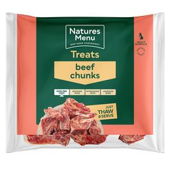 *EXCLUSIVE ONLINE PRICE* Natures Menu RAW Treats Beef Chunks 1kg