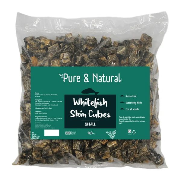 {LIB} *NOT INSTORE* Pure & Natural Whitefish Skin Cubes (Small)