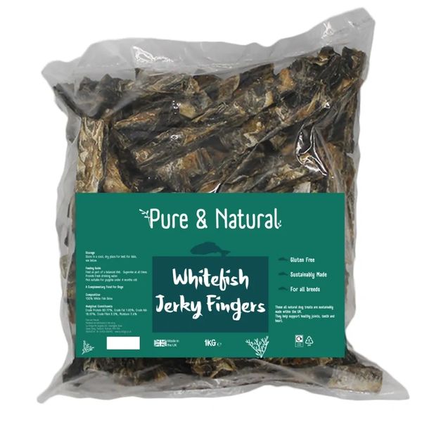 {LIB} *NOT INSTORE* Pure & Natural Whitefish Jerky Fingers