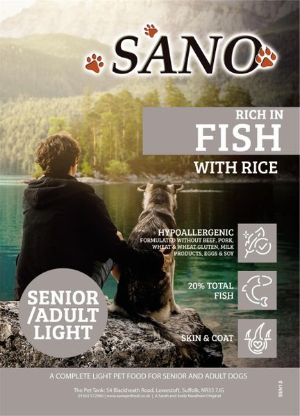 SANO Dog Senior/Light Rich in Fish with Rice