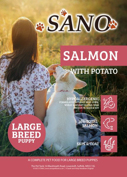SANO Large Breed Puppy Salmon with Potato