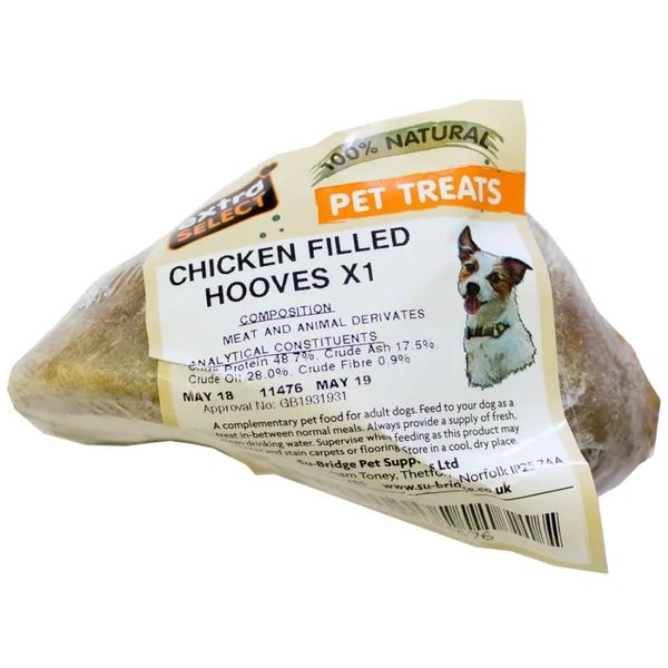 Extra Select 100% Natural Chicken Filled Hooves x 1