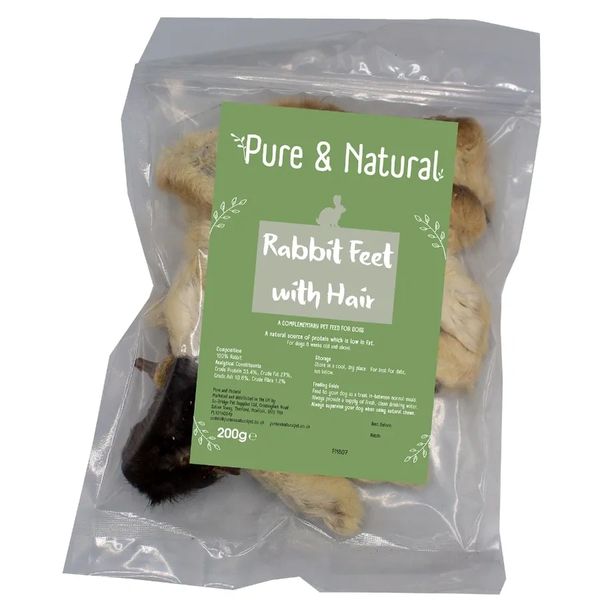 {LIB} *NOT INSTORE* Pure & Natural Rabbit Feet with Hair