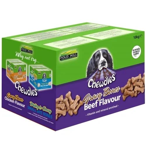 *NOT INSTORE* Fold Hill Chewdles Gravy Bones Beef 10kg