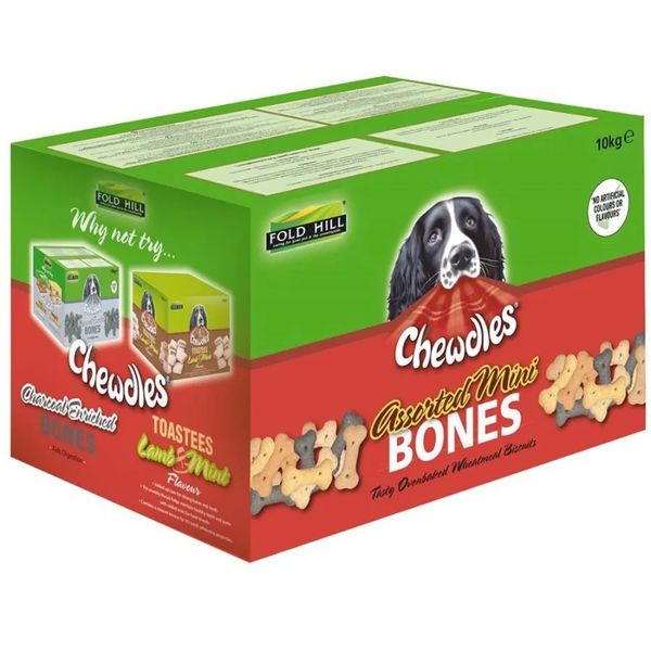 *NOT INSTORE* Fold Hill Chewdles Assorted Mini Bones 10kg