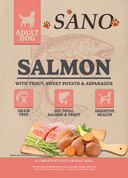 *NOT INSTORE* SANO Adult Dog Salmon with Trout, Sweet Potato, & Asparagus