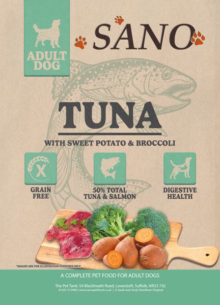 *NOT INSTORE* SANO Adult Dog Grain Free Tuna with Sweet Potato, & Broccoli