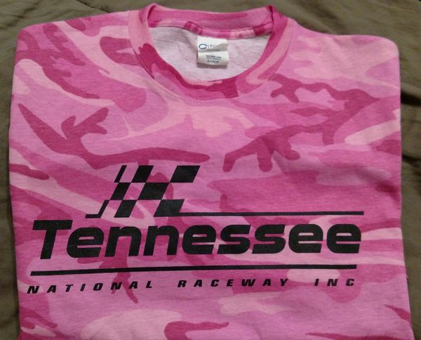 Pink camo & black logo T-shirt