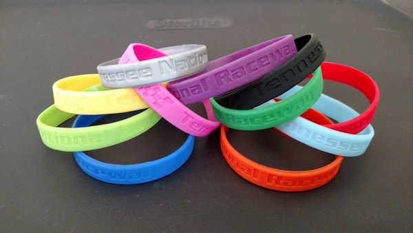 Silicone embossed bracelets