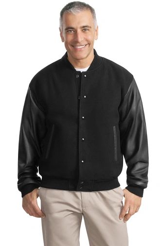 Leather Letterman Jacket