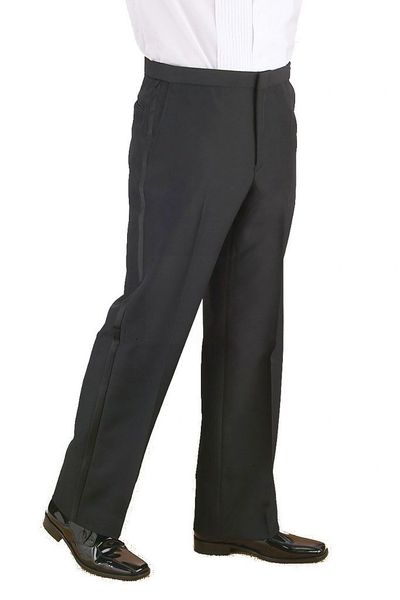 Henry Segal [HS3-4301] Men's Flat Front Tuxedo Pant, Hi Visibility Jackets, Dickies, Ogio Bags, Suits