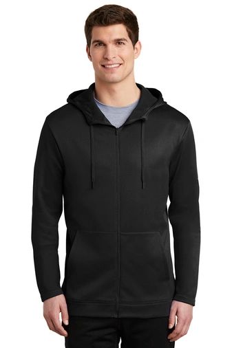 Nike [NKAH6259] Therma-FIT Full-Zip Fleece Hoodie | Hi Visibility ...