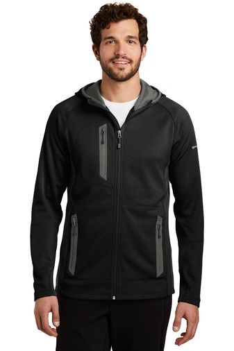 Eddie Bauer [EB244] Sport Hooded Full-Zip Fleece Jacket | Hi Visibility ...