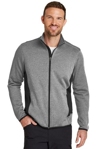 Eddie Bauer [EB238] Full-Zip Heather Stretch Fleece Jacket | Hi ...