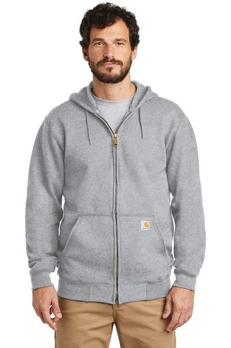 Carhartt Men's Brite Orange Midweight Hooded Sweatshirt