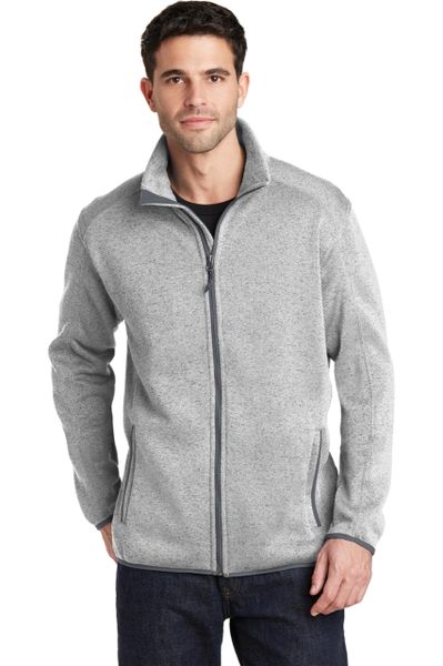 Port Authority [F232] Mens Sweater Fleece Jacket | Hi Visibility ...