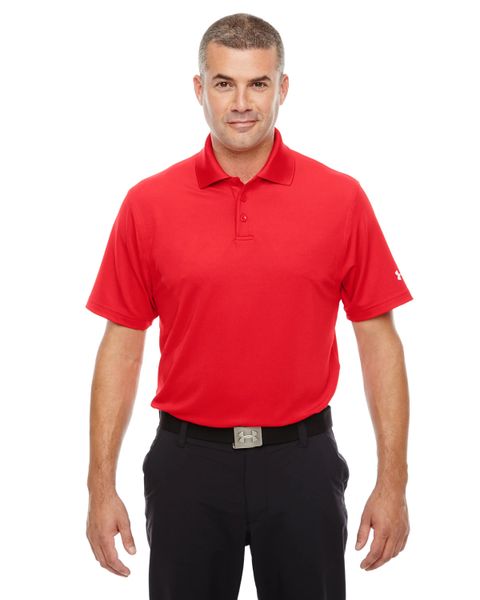 Under armour corporate men's graphite best sale performance polo