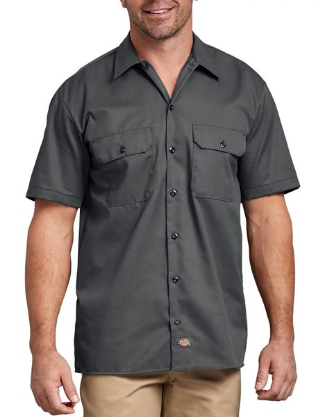 Dickies Mens Work Shirts Short Sleeve Button Down Shirt Moisture Wicking #1574