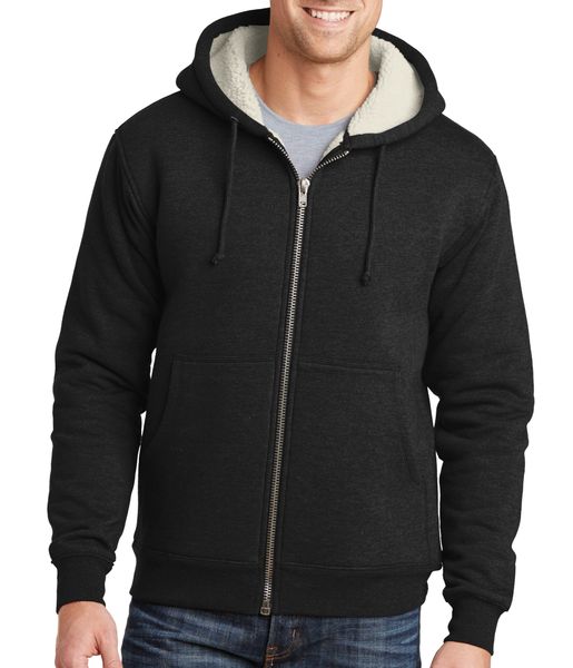 CornerStone [CS625] Heavyweight Sherpa-Lined Hooded Fleece Jacket | Hi ...