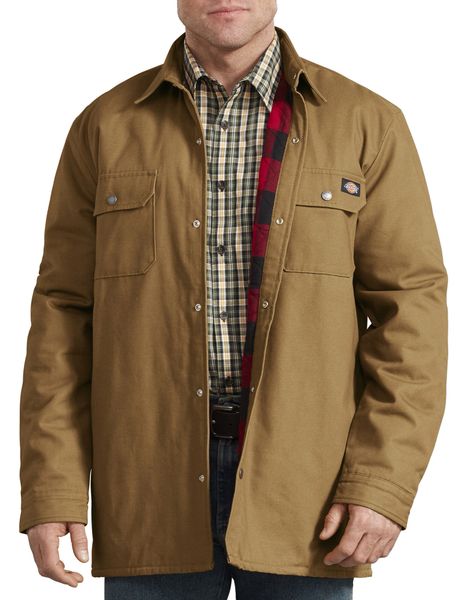 XL Dickies X-Series Flannel-Lined Nylon Modern-Fit Service Shirt Jacket $49.99 