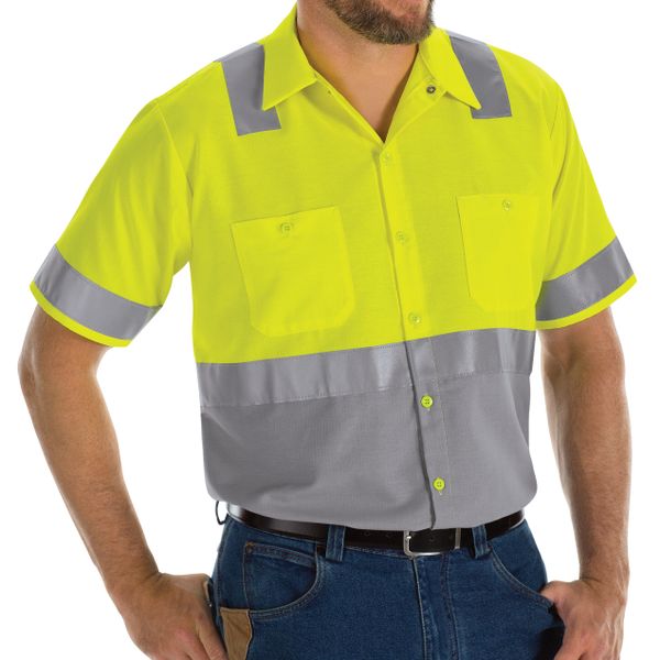 red hi vis shirts