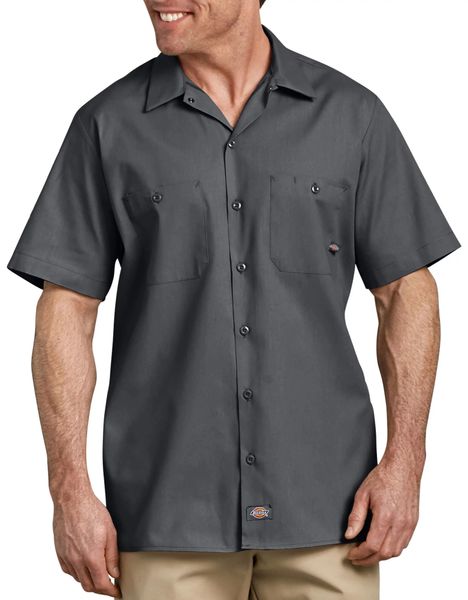 Dickies [LS535] Short Sleeve Industrial Work Shirt. | Hi Visibility ...