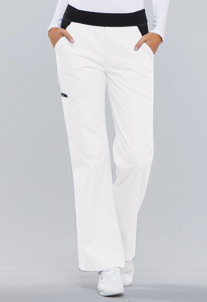 Cherokee #1031-White. Mid Rise Knit Waist Pull-On Pant. Live Chat for ...