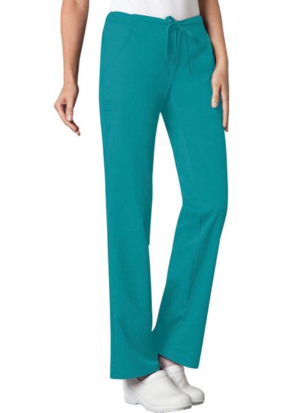 Cherokee #1066-Teal. Low Rise Straight Leg Drawstring Pant. Live Chat ...