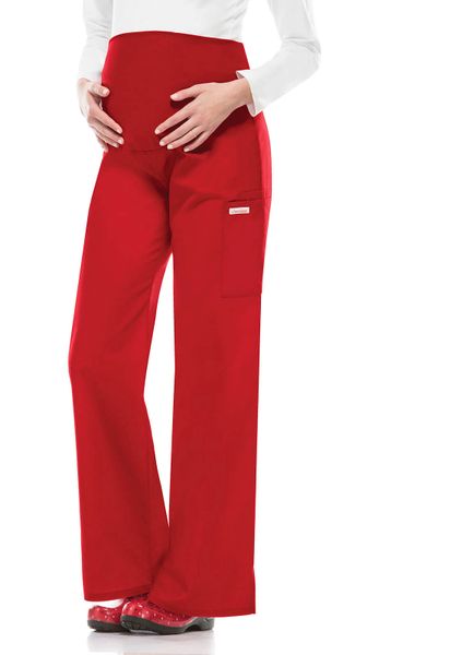 Cherokee #2092-Red. Maternity Knit Waist Pull-On Pant. Live Chat for ...