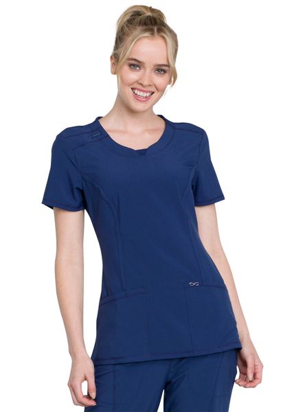 Cherokee #2624A-Navy. Round Neck Top. Live Chat for Discount Codes | Hi ...