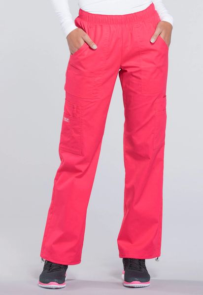 Cherokee Workwear #4005T-Fruit Punch. Mid Rise Pull-On Pant Cargo Pant ...