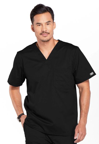 Cherokee Workwear #4743-Black. Men's V-Neck Top. Live Chat for Discount ...