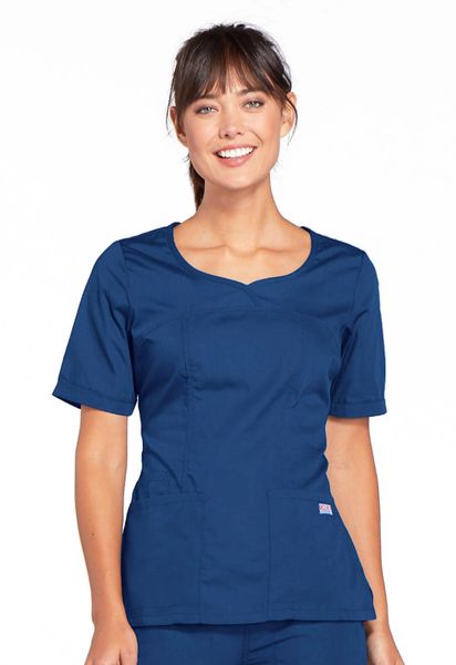 Cherokee Workwear #4746-Galaxy Blue. V-Neck Top. Live Chat for Discount ...
