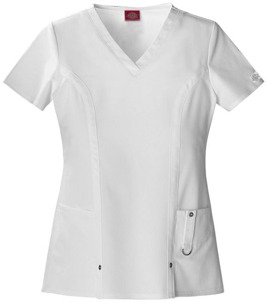 Dickies #82851-White. V-Neck Top. Live Chat for Discount Codes | Hi ...