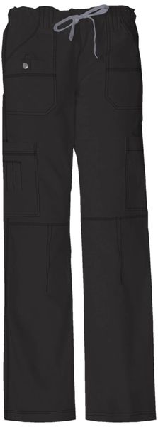 low rise black cargo pants