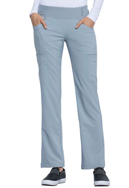 Cherokee #CK002-Grey. Mid Rise Straight Leg Pull-on Pant. Live Chat for ...